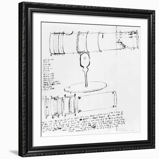 Newton's Telescope, Historical Artwork-Library of Congress-Framed Photographic Print