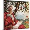 Newton Watching Apples Fall-English School-Mounted Giclee Print
