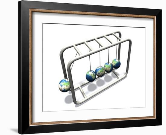 Newtonian Earth, Artwork-Victor Habbick-Framed Photographic Print