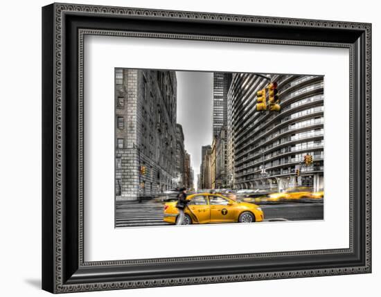 Newyork City Cabs-null-Framed Art Print