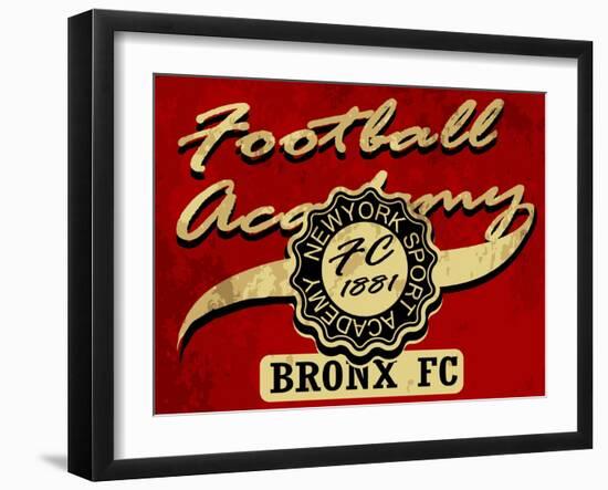 Newyork Football Academy College Tee Graphic-emeget-Framed Art Print