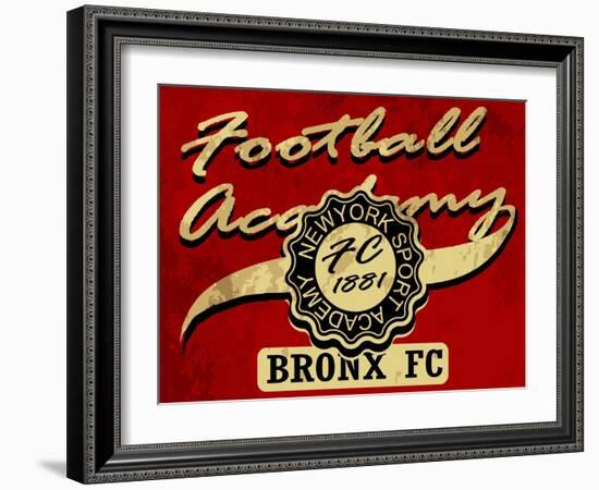 Newyork Football Academy College Tee Graphic-emeget-Framed Art Print