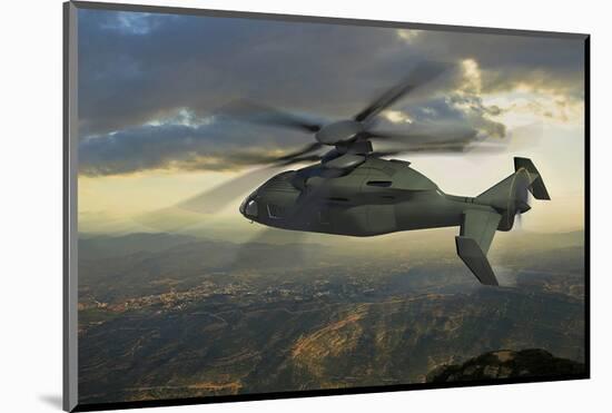 next generation Sikorsky helicopter-null-Mounted Art Print