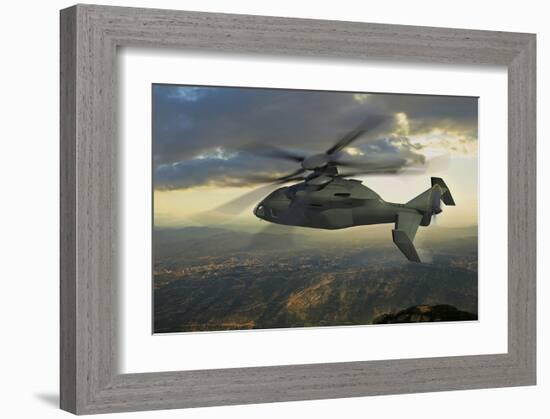 next generation Sikorsky helicopter-null-Framed Art Print