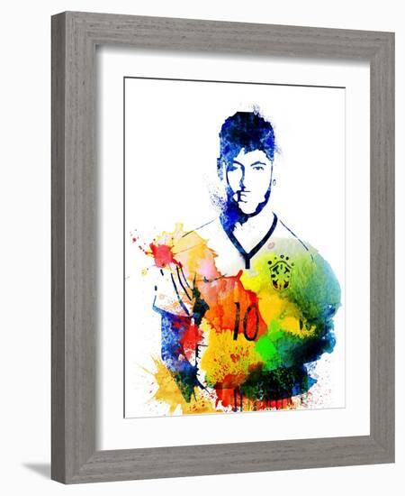 Neymar-Jack Hunter-Framed Art Print