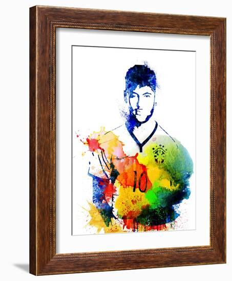 Neymar-Jack Hunter-Framed Art Print