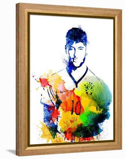 Neymar-Jack Hunter-Framed Stretched Canvas