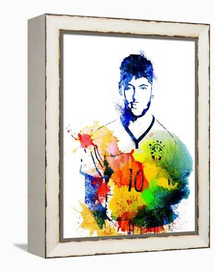 Neymar-Jack Hunter-Framed Stretched Canvas
