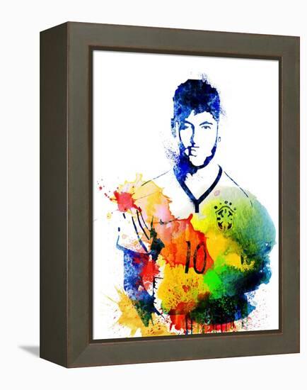 Neymar-Jack Hunter-Framed Stretched Canvas