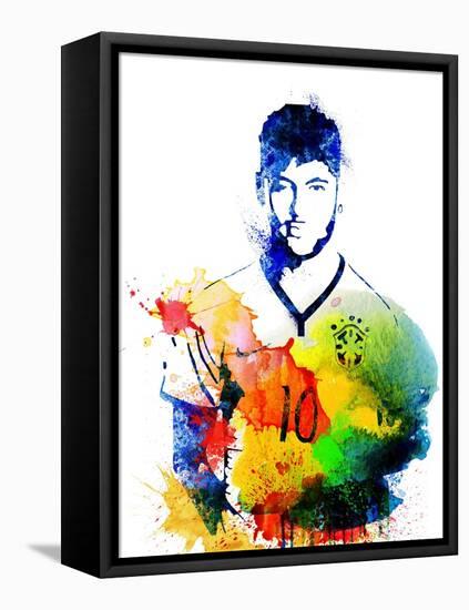 Neymar-Jack Hunter-Framed Stretched Canvas