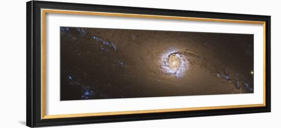 Ngc 1097, a Barred Spiral Galaxy in the Constellation Fornax-null-Framed Photographic Print