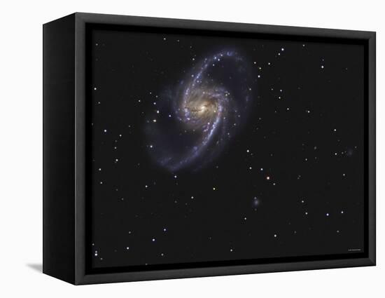 NGC 1365 is a Barred Spiral Galaxy in the Constellation Fornax-Stocktrek Images-Framed Premier Image Canvas