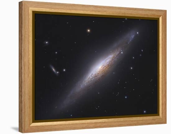 Ngc 2683, Spiral Galaxy in Lynx-null-Framed Premier Image Canvas