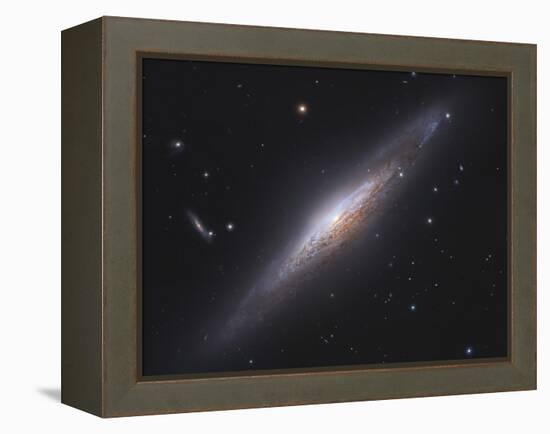 Ngc 2683, Spiral Galaxy in Lynx-null-Framed Premier Image Canvas