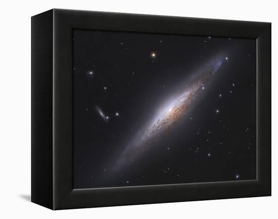 Ngc 2683, Spiral Galaxy in Lynx-null-Framed Premier Image Canvas