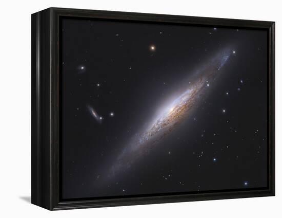 Ngc 2683, Spiral Galaxy in Lynx-null-Framed Premier Image Canvas