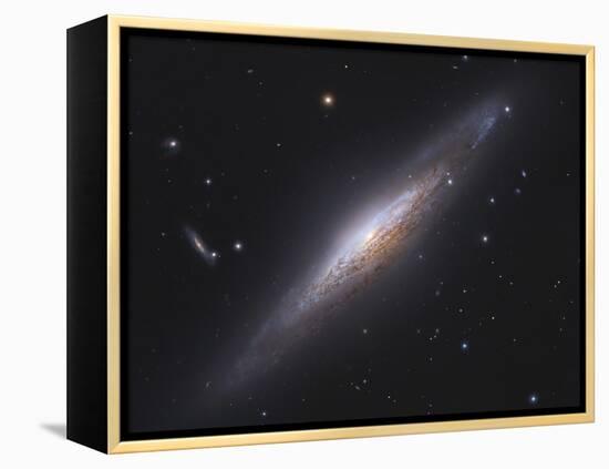 Ngc 2683, Spiral Galaxy in Lynx-null-Framed Premier Image Canvas