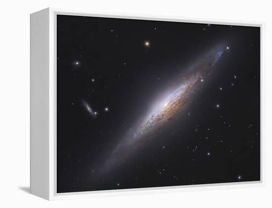 Ngc 2683, Spiral Galaxy in Lynx-null-Framed Premier Image Canvas