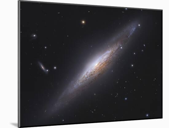 Ngc 2683, Spiral Galaxy in Lynx-null-Mounted Photographic Print
