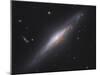 Ngc 2683, Spiral Galaxy in Lynx-null-Mounted Photographic Print