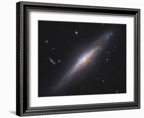 Ngc 2683, Spiral Galaxy in Lynx-null-Framed Photographic Print