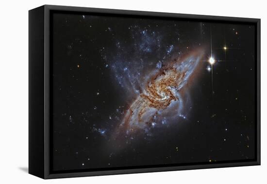 Ngc 3314, a Pair of Overlapping Spiral Galaxies-null-Framed Premier Image Canvas