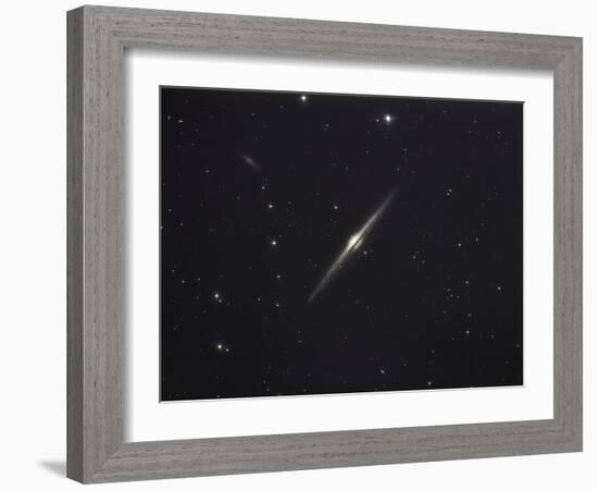 NGC 4565, An Edge-on Unbarred Spiral Galaxy in the Constellation Coma Berenices-Stocktrek Images-Framed Photographic Print