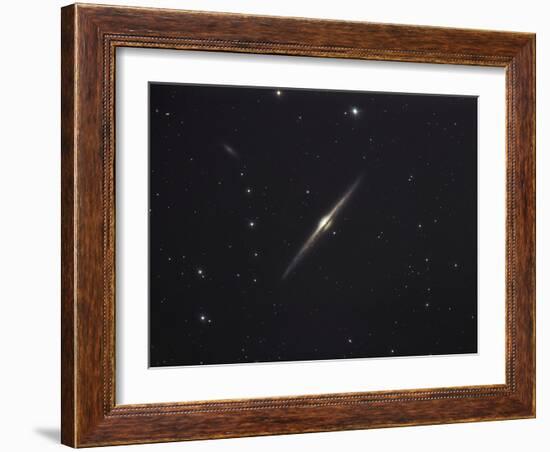 NGC 4565, An Edge-on Unbarred Spiral Galaxy in the Constellation Coma Berenices-Stocktrek Images-Framed Photographic Print