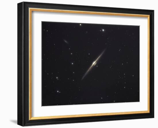 NGC 4565, An Edge-on Unbarred Spiral Galaxy in the Constellation Coma Berenices-Stocktrek Images-Framed Photographic Print