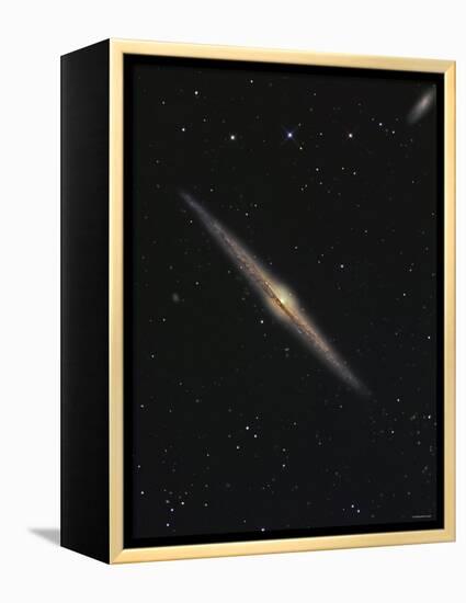 NGC 4565 is an Edge-On Barred Spiral Galaxy in the Constellation Coma Berenices-Stocktrek Images-Framed Premier Image Canvas