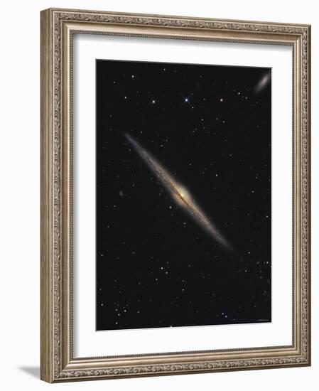 NGC 4565 is an Edge-On Barred Spiral Galaxy in the Constellation Coma Berenices-Stocktrek Images-Framed Photographic Print