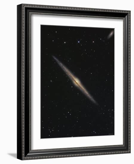 NGC 4565 is an Edge-On Barred Spiral Galaxy in the Constellation Coma Berenices-Stocktrek Images-Framed Photographic Print