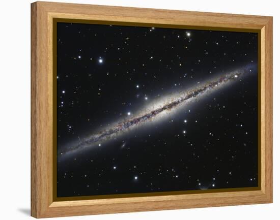 NGC 891, An Edge-on Spiral Galaxy in Andromeda-Stocktrek Images-Framed Premier Image Canvas