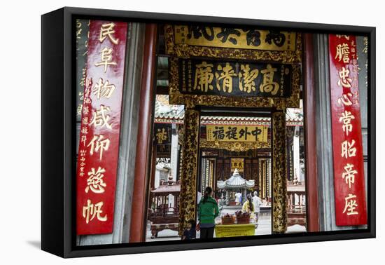 Nghia an Hoi Quan Pagoda in Cholon (Chinatown), Ho Chi Minh City (Saigon), Vietnam, Indochina-Yadid Levy-Framed Premier Image Canvas