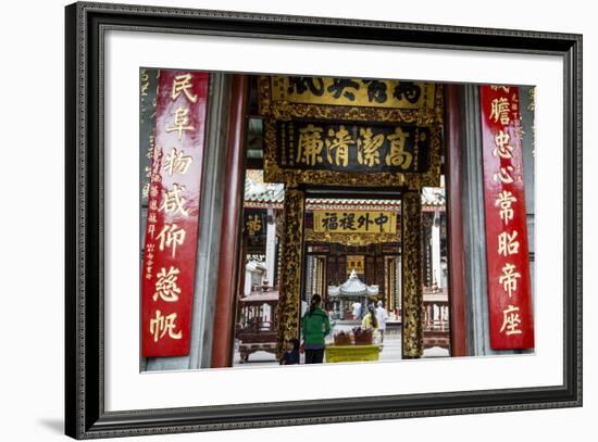 Nghia an Hoi Quan Pagoda in Cholon (Chinatown), Ho Chi Minh City (Saigon), Vietnam, Indochina-Yadid Levy-Framed Photographic Print