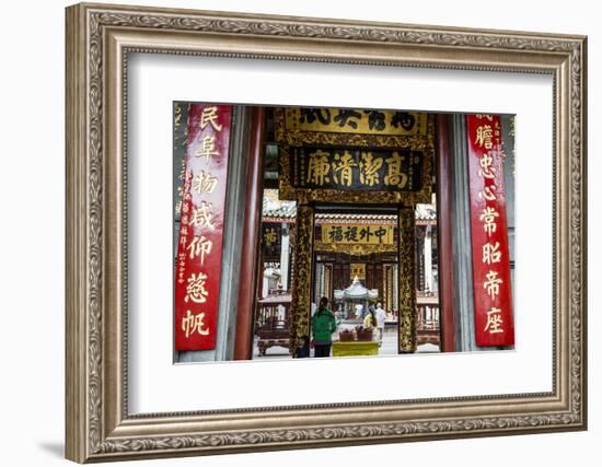 Nghia an Hoi Quan Pagoda in Cholon (Chinatown), Ho Chi Minh City (Saigon), Vietnam, Indochina-Yadid Levy-Framed Photographic Print