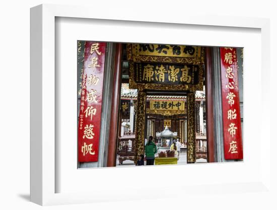 Nghia an Hoi Quan Pagoda in Cholon (Chinatown), Ho Chi Minh City (Saigon), Vietnam, Indochina-Yadid Levy-Framed Photographic Print