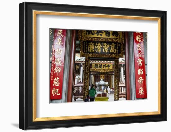 Nghia an Hoi Quan Pagoda in Cholon (Chinatown), Ho Chi Minh City (Saigon), Vietnam, Indochina-Yadid Levy-Framed Photographic Print