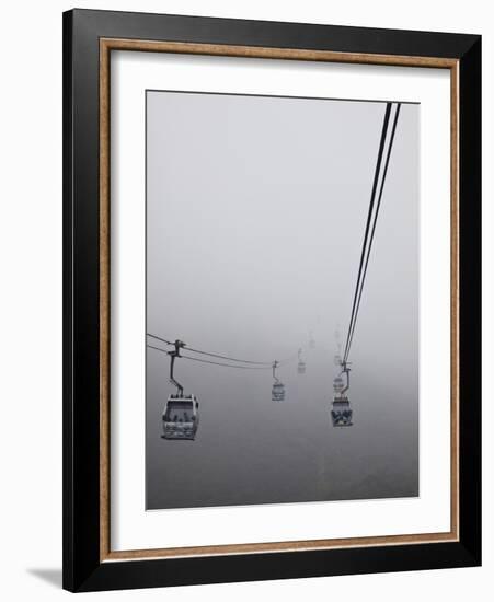 Ngong Ping Cable Car, Hong Kong, China-Julie Eggers-Framed Photographic Print