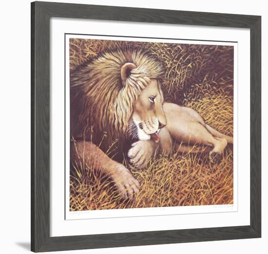 Ngorongoro Lion-Caroline Schultz-Framed Collectable Print