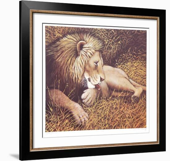 Ngorongoro Lion-Caroline Schultz-Framed Collectable Print