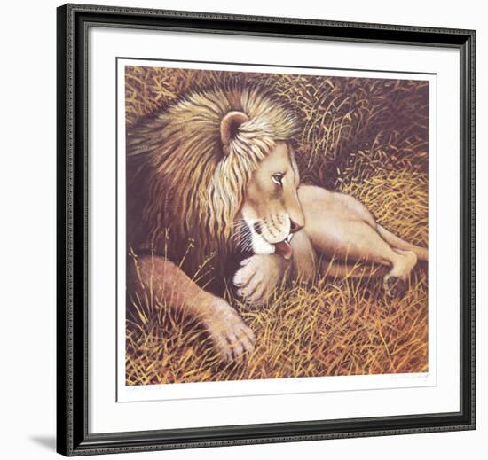 Ngorongoro Lion-Caroline Schultz-Framed Collectable Print