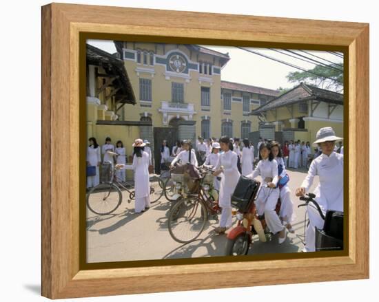 Nguen Thi Minh Khai High School, Ho Chi Minh City (Saigon), Vietnam, Indochina, Southeast Asia-Alain Evrard-Framed Premier Image Canvas