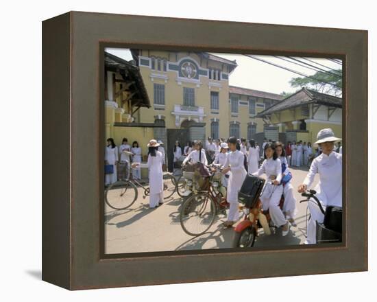 Nguen Thi Minh Khai High School, Ho Chi Minh City (Saigon), Vietnam, Indochina, Southeast Asia-Alain Evrard-Framed Premier Image Canvas