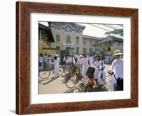 Nguen Thi Minh Khai High School, Ho Chi Minh City (Saigon), Vietnam, Indochina, Southeast Asia-Alain Evrard-Framed Photographic Print