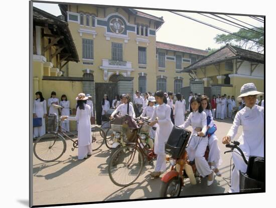 Nguen Thi Minh Khai High School, Ho Chi Minh City (Saigon), Vietnam, Indochina, Southeast Asia-Alain Evrard-Mounted Photographic Print