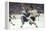 Nhl Boston Bruin Player Derek Sanderson Tripping Pittsburgh Penguin Player During Game-Art Rickerby-Framed Premier Image Canvas