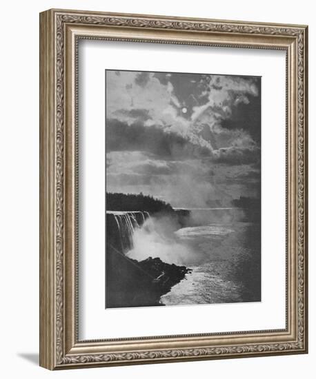 'Niagara By Moonlight', 19th century-Unknown-Framed Photographic Print