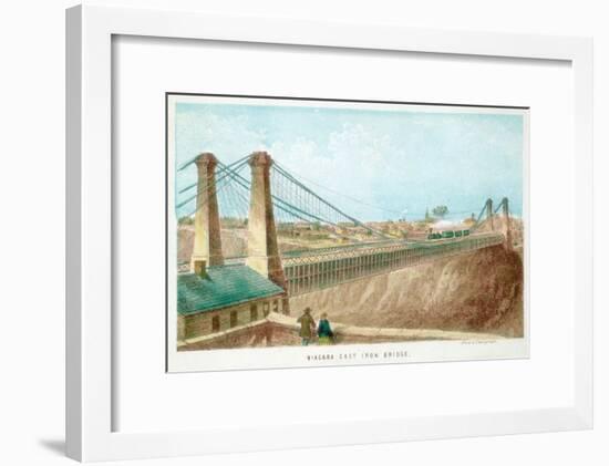 Niagara Cast Iron Bridge, New York, USA, C1855-C1860-null-Framed Giclee Print