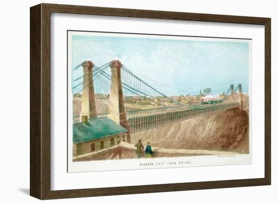 Niagara Cast Iron Bridge, New York, USA, C1855-C1860-null-Framed Giclee Print